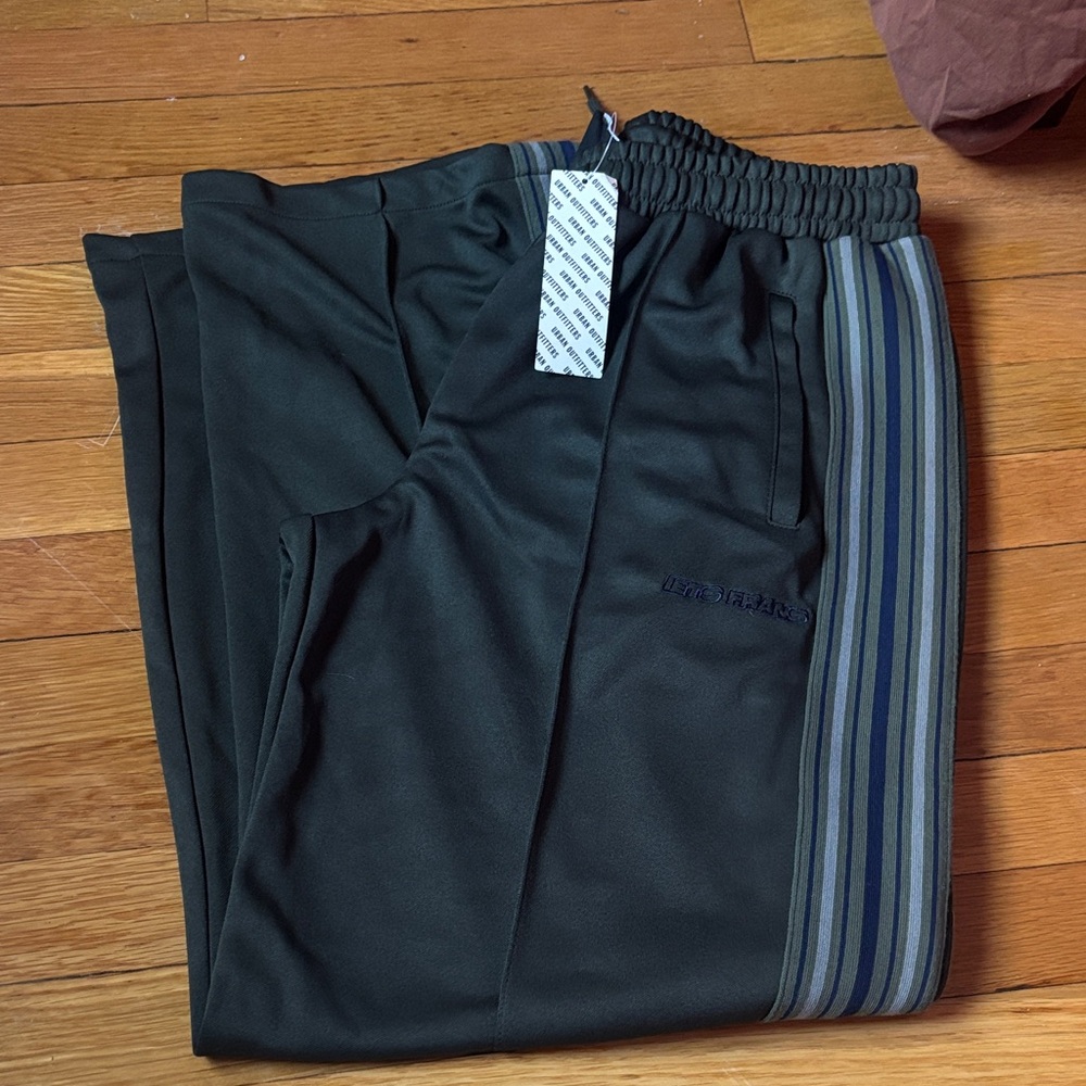 Iets Frans Black and Gray Striped Joggers